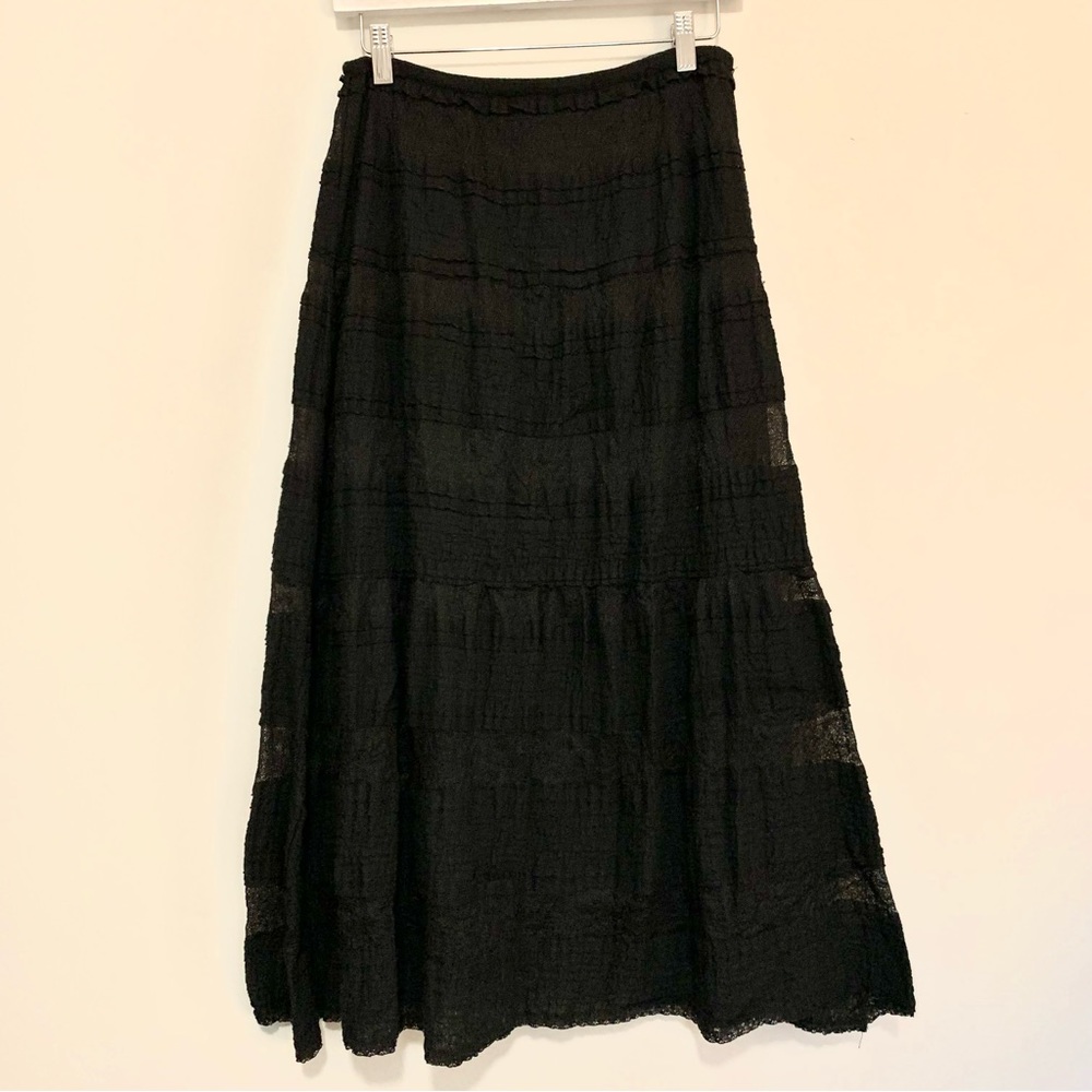 MAX STUDIO Transparent Boho Skirt